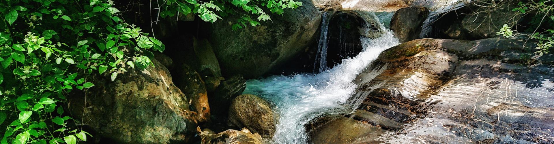 Waterfall nature Vielha Valle de Aran Spain